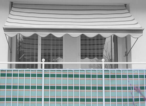 Balkonbespannung Exklusiv Nr. 9100 Höhe 75 cm Balkonbespannung Exklusiv Nr. 9100 Höhe 75 cm