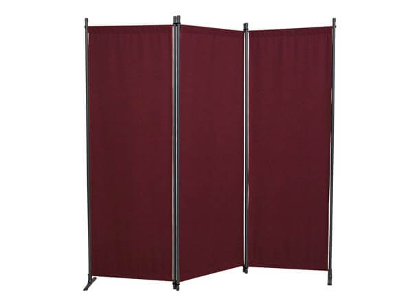 Paravent 3-teilig Swingtex bordeaux Konfigurator