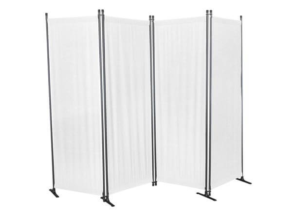 Paravent 4-teilig PE weiß Paravent 4-teilig PE weiß