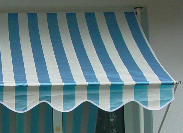 Markisentuch Standard blau-weiß