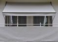 Balkonbespannung Style granit Höhe 90 cm