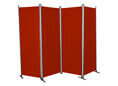 Paravent 4-teilig Swingtex bordeaux