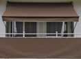 Balkonbespannung Style braun Höhe 75 cm