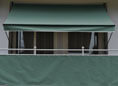 Balkonbespannung Style grün Höhe 75 cm