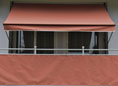 Balkonbespannung Style terracotta Höhe 75 cm