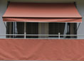 Balkonbespannung Style terracotta Höhe 90 cm