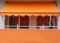 Balkonbespannung Exklusiv uni orange Höhe 75 cm