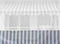 Balkonbespannung Standard braun-weiß Höhe 90 cm