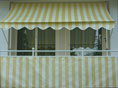 Balkonbespannung Standard gelb-weiß Höhe 75 cm