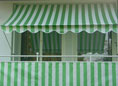 Balkonbespannung Standard grün-weiß Höhe 90 cm