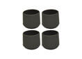 Rohrkappe 30 mm für Stellwand 4er-Set