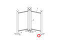 Rohrkappe 30 mm für Stellwand 4er-Set