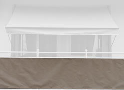 Balkonbespannung Style taupe Höhe 75 cm Konfigurator