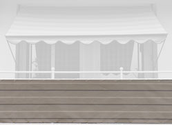 Balkonbespannung Exklusiv Nr. 2500 Höhe 90 cm Konfigurator