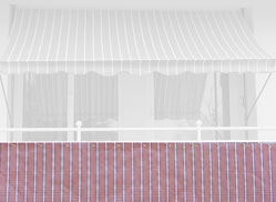 Balkonbespannung Standard Nr. 4900 Höhe 75 cm Konfigurator