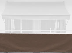 Balkonbespannung Style braun Höhe 90 cm Konfigurator
