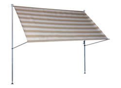Klemmmarkise Premium Streifen taupe Konfigurator