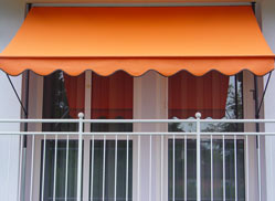 Klemmmarkise Exklusiv uni orange Konfigurator