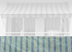 Balkonbespannung Standard Nr. 3300 Höhe 75 cm Konfigurator