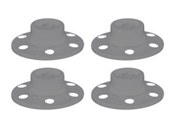 Fußplatte 4er-Set