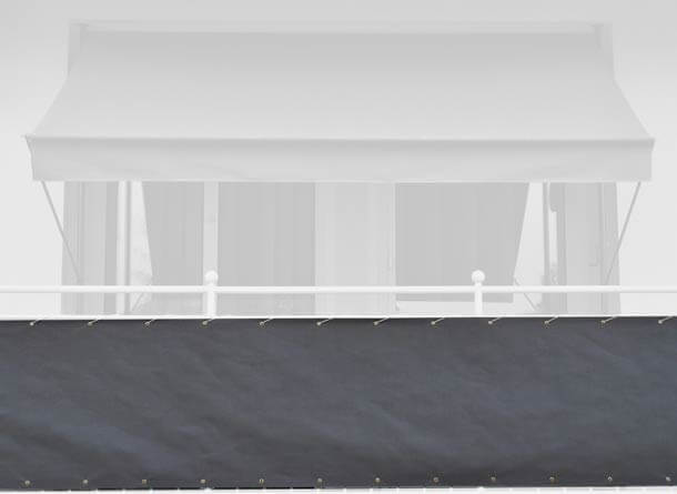 Balkonbespannung Design Style Anthrazit Höhe 75 cm