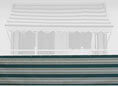 Balkonbespannung Design Nr. 8700 Höhe 75 cm