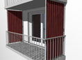 Balkon-Sichtschutz Design Nr. 2200