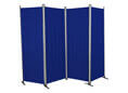 Paravent 4-tlg. PE Marineblau