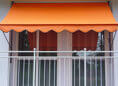 Klemmmarkise Design Uni Orange Dralon