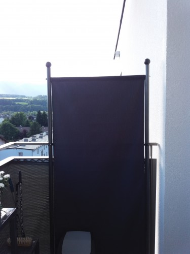 Stellwand klein (178 x 82 cm) Eisengrau, Bezug Anthrazit