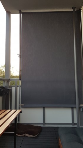 Balkon-Sichtschutz Design Style Anthrazit