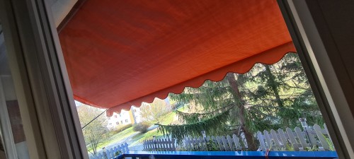  Klemmmarkise Design Uni Orange PE