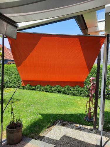 Klemmmarkise Standard uni orange
