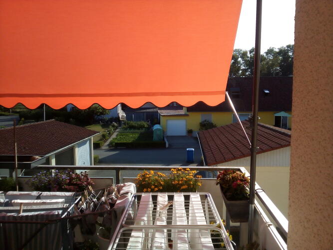 Klemmmarkise Exklusiv uni orange