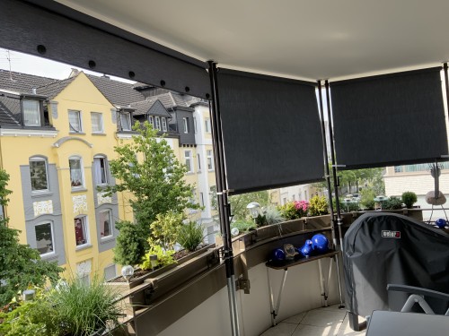  Balkon-Sichtschutz Design Style Anthrazit